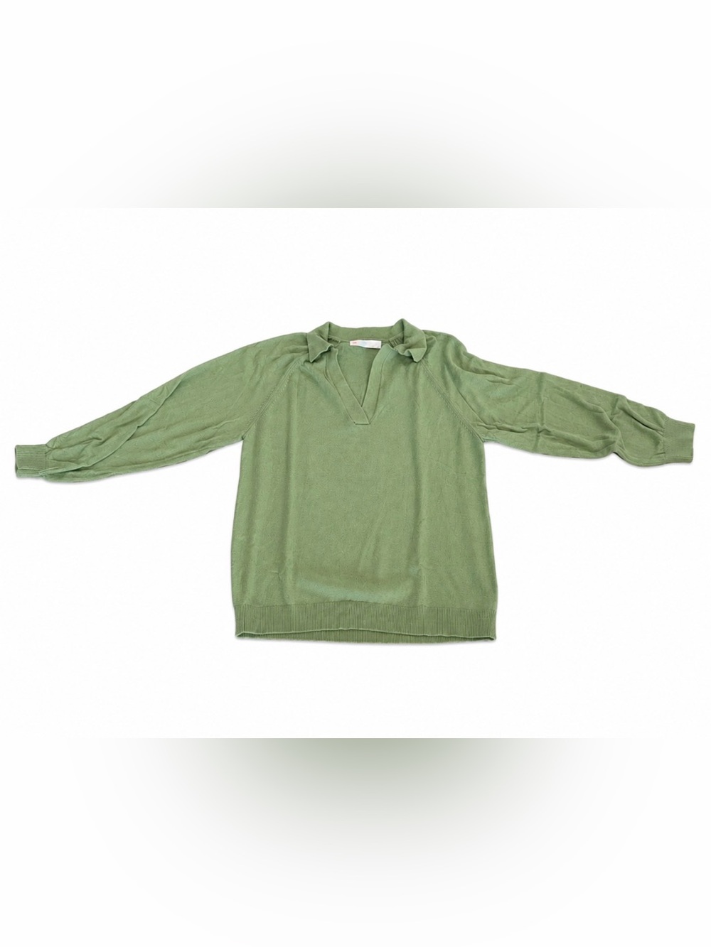 Free People Beach Sage Green Wide-Leg Knit Lounge Set - Picture 3 of 7